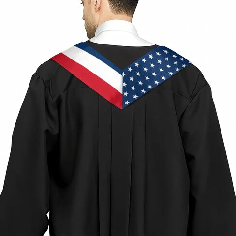 Class of 2026 National Flag Graduation Stole, Multicultural Study Abroad Proud Graduation Sash for College Graduates in Kuwait