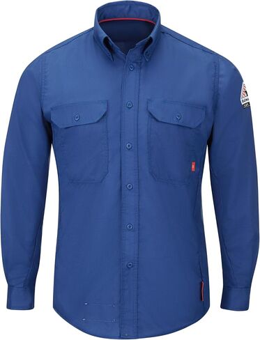 Bulwark FR Men's Iq Series Flame Resistant Midweight Comfort Woven Shirt in Kuwait