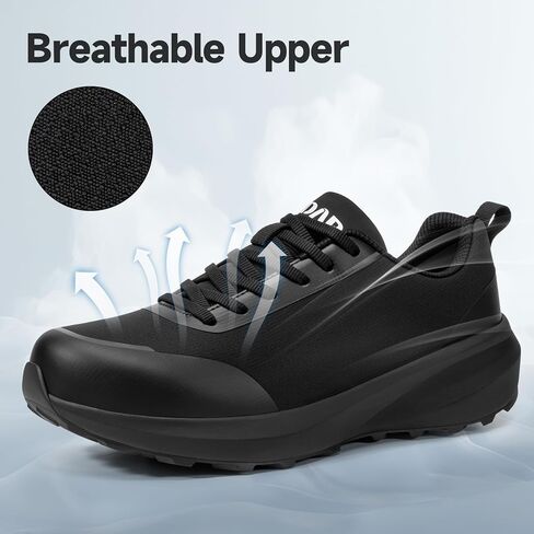 Steel Toe Shoes for Men Non Slip Work Shoes Lightweight Safety Shoes Work Utility Shoes Comfortable Tennis Shoes Construction Shoes Sneakers Arch Support Insoles in Kuwait