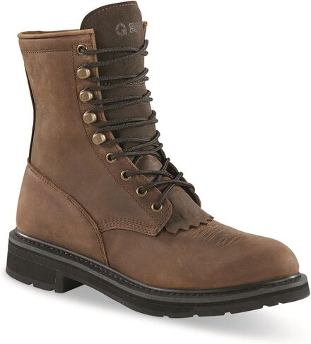 Guide Gear Men's Western Work 2.0 Lace-up Work Boots; Leather Uppers, Rubber Sole Shoes in Saudi Arabia
