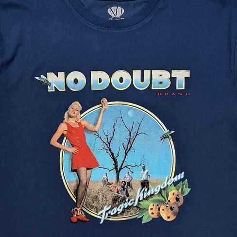 No Doubt T Shirt Tragic Kingdom Band Logo Official Unisex Denim Blue Size L in Kuwait