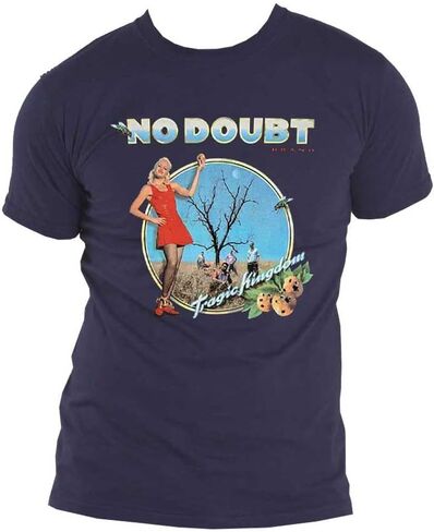 No Doubt T Shirt Tragic Kingdom Band Logo Official Unisex Denim Blue Size L in Kuwait