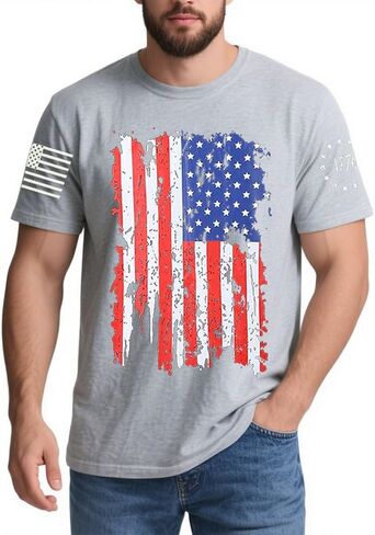 American Flag T-Shirt Memorial Day Red Blue White Star Stripes 1776 Independence Day T-Shirt Size M L XL XXL 3XL in Saudi Arabia