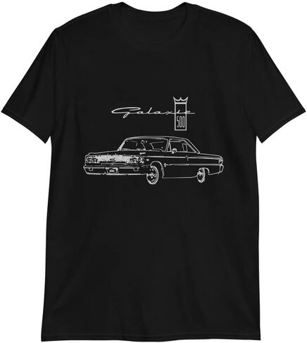 1963 Galaxie 500 Antique Classic Car Short-Sleeve Mens T-Shirt in Kuwait