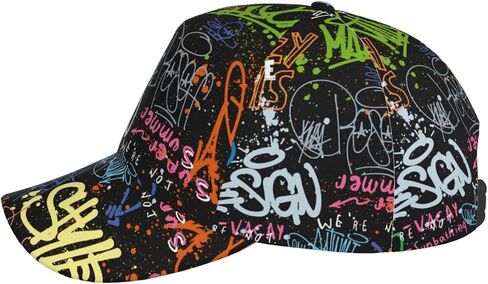 Graffiti Colorful Baseball Cap Snapback Hats Adjustable Trucker Hat for Men Women in Saudi Arabia