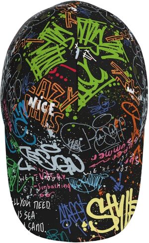 Graffiti Colorful Baseball Cap Snapback Hats Adjustable Trucker Hat for Men Women in Saudi Arabia