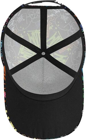 Graffiti Colorful Baseball Cap Snapback Hats Adjustable Trucker Hat for Men Women in Saudi Arabia