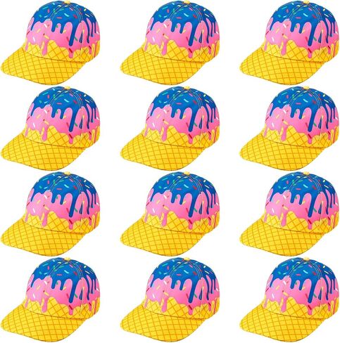 Mepase 67 Ice Cream Drip Baseball Bat Hats Bulk Adjustable Caps Sport Gift Caps for Team Party Favors in Kuwait