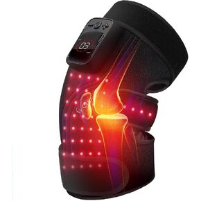 CuPiLo Red Light Knee Massager with Heat & Vibration, FSA Eligible HSA Heated Knee Brace, 5 Light Levels & 5 Vibration Modes, 70 Triple-Chip Red Lights for Knee Elbow, Cordless Knee Wrap for Home in Saudi Arabia