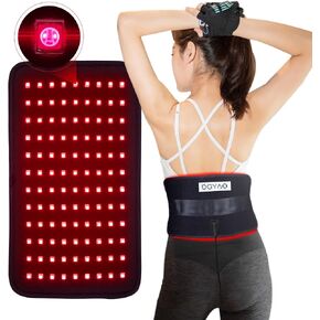Red Light & Infrared Therapy Pad - 660nm/850nm Deep Tissue Pain Relief for Muscle & Joint, Portable Light Therapy Belt for Back, Knees, Hands - Home Use Heating Wrap for Women & Men in Saudi Arabia