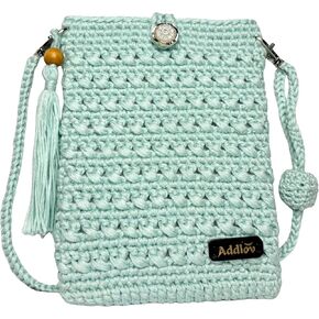 Handmade Gift Boho Crochet Crossbody Bags for Women Mini Cell Phone Purse Daily Use Travel shopping in Saudi Arabia