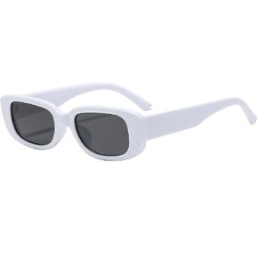 Trendy Rectangle Sunglasses Polarized Women Men Chunky Thick TR90 Frame Shade UV400 TAC Lens Lightweight in Saudi Arabia