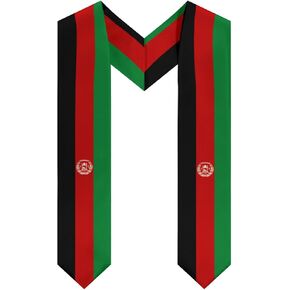 أفغانستان الأفغاني العلم التخرج سرق فئة 2024/2025 الخامس الرقبة وشاح التخرج هدية التخرج للجنسين الكبار 72 "شال التخرج الطويل in Kuwait