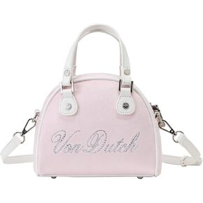 Von Dutch Mini Bowling Bag, Top Handle Bag with Detachable Shoulder Strap in Saudi Arabia