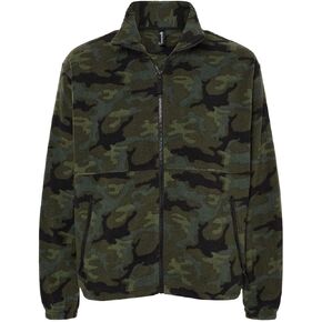 Burnside - Polar Fleece Full-Zip Jacket - 3062 - S - Green Camo in Saudi Arabia