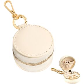 Jewelry Ring Holder Keychain, Mini Travel Jewelry Case Portable Sports Travel Ring Holder Box for Women Man Rings Earrings Necklace Storage in Saudi Arabia