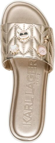 KARL LAGERFELD Women's Cushioned Insole Everyday Carenza Studs - Flat Sandal in Kuwait