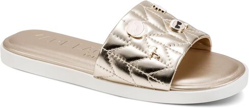 KARL LAGERFELD Women's Cushioned Insole Everyday Carenza Studs - Flat Sandal in Saudi Arabia