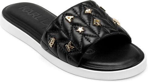 KARL LAGERFELD Women's Cushioned Insole Everyday Carenza Studs - Flat Sandal in Kuwait