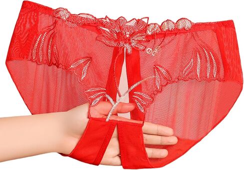Womens Sexy Cheeky Panties Thongs Lace Tangas Low Rise Lingerie Naughty Briefs Underwear in Saudi Arabia