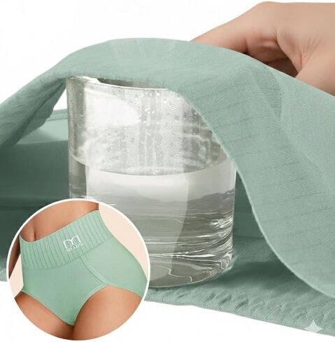 Women's Underwear Cotton High Waisted Briefs 3 Pack, Soft Breathable Ladies Panties, Stretch Full Coverage in Kuwait