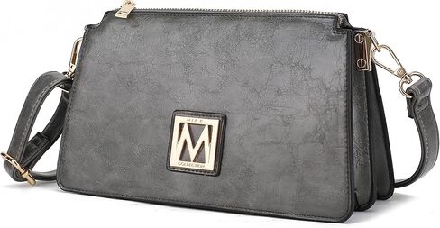 MKF Collection Shoulder Bag for Women, Vegan Leather Fashion Crossbody Handbag Messenger Purse by Mia K in Kuwait