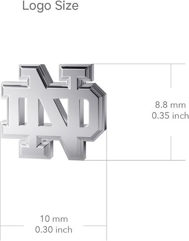 Notre Dame Post Earrings - 24K Gold over 925 Solid Sterling Silver Studs, Officially Licensed Jewelry Gifts for Coaches and Women Graduates, Alumni, Fighting Irish Logo Charms by Dayna Designs in Saudi Arabia