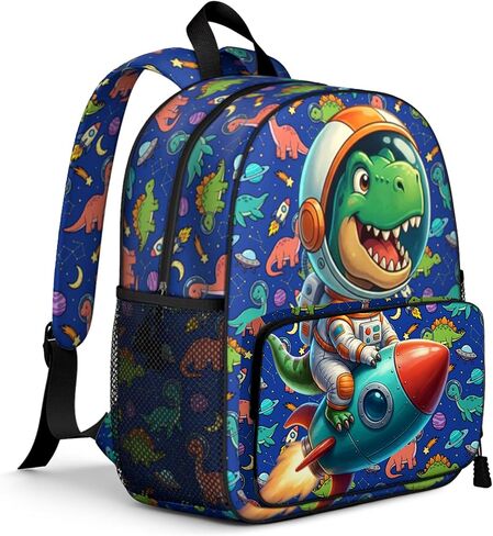 Cute Fire Truck Dinosaur Toddler Backpack for Boys, Red Cartoon Kids Toddler Preschool Backpacks, Lightweight Kindergarten School Bag, Daycare Small Bookbag Fire Truck Backpack 13" H for Ages 3–6 in Kuwait