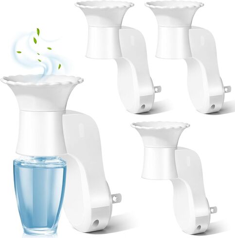 LASENTEUR Wall Fragrance Plug in, 4-Pack Rotatable WallFlower Plug, Compatible with Bath & Body Works WallFlower Fragrance Refills, ETL Certified Fragrance Diffuser Plug for Home, Bedroom & Office in Saudi Arabia