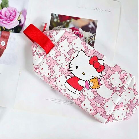 Travel Makeup Bag, Large Capacity Toiletry Bag for Women, Cute Cartoon Cosmetic Bag With Handle, Waterproof PU Portable Organizer Pouch for Brushes, Travel Essentials and Toiletries Accessories（Pink） in Saudi Arabia