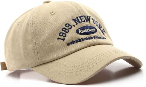 Men and Woman's Adjustable Baseball Caps Casual Embroidered 1989 New York US Sun Hats Solid Color Visor Sports Hat in Saudi Arabia