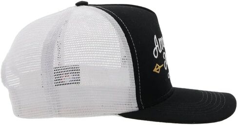HOOEY Men's American Made Cap Co. Trucker - 9730T-BKWH One Size Black in Kuwait