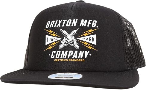 Brixton 12074 BKBLK 26SU MP TRUCKER HAT Mesh Cap, Men's, Women's, Trucker Cap, Snapback, Foam Cap, Hat, Authentic Product from Japan Distributor in Kuwait