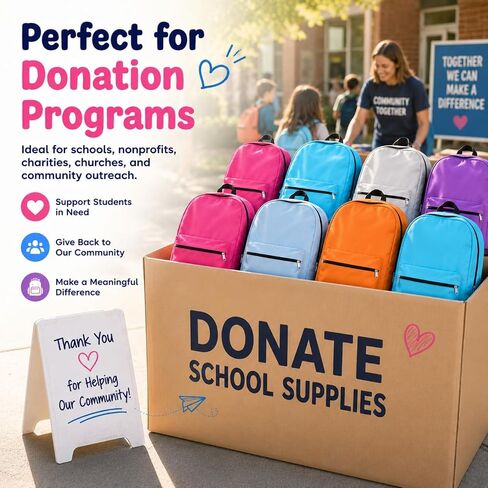 PJT 12 Pack Backpacks for Kids,17" Assorted Colors Bulk Back Packs,Bookbags Durable Lightweight for Back to School Supplies Boys & Girls in Saudi Arabia