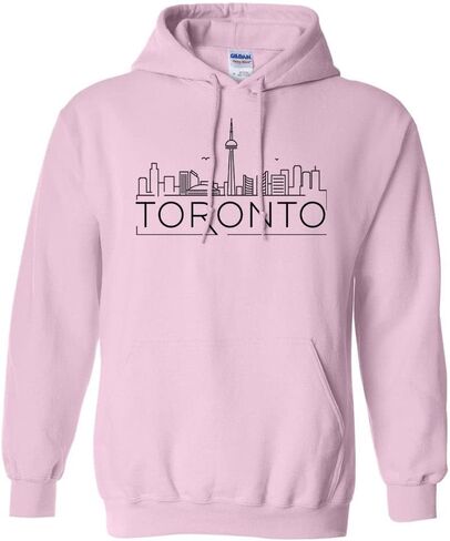 سويت شيرت بقلنسوة من TeesAndTankYou Skyline Toronto Canada للجنسين in Kuwait