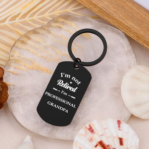 Gifts for Grandpa - Fathers-Day Grandpa Christmas Birthday Gifts Keychain,Engraved Great Grandparents Day Gift for Grandfather Grandparents Gift from Grandchildren Grandkids Stocking Stuffers in Saudi Arabia