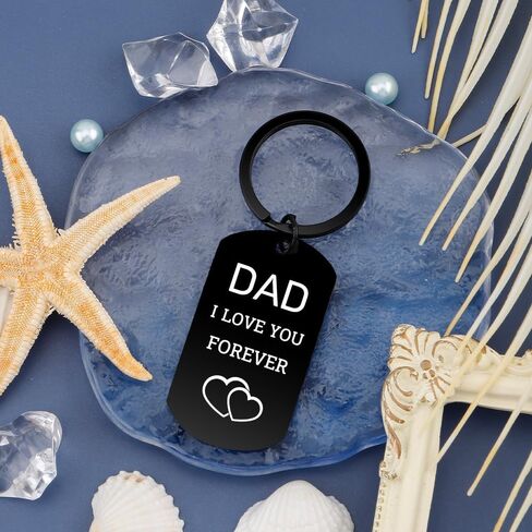 Father Day Gift for Dad Stocking Stuffers Christmas Thank You Birthday Thanksgiving Day Valentines Day Gifts for Father Keychain Present for Best Dad Ever Gifts from Daughter Son in Saudi Arabia