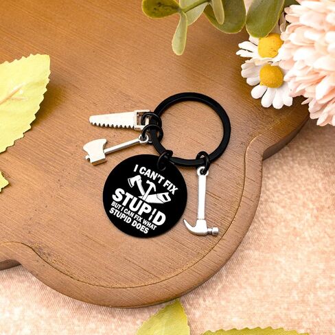Carpenter Gifts For Men Keychain Mechanic Construction Gifts For Men Handyman Woodworker Mechanic Contractor Husband Boyfriend Grandpa Birthday Gift Woodworking Gift in Saudi Arabia