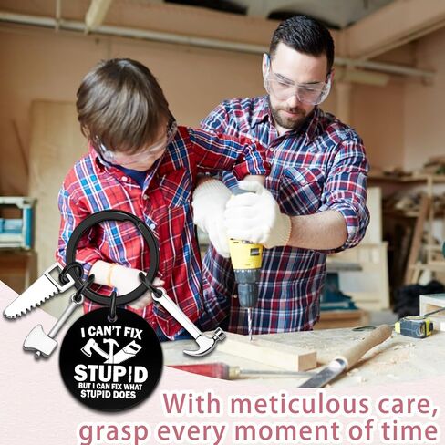 Carpenter Gifts For Men Keychain Mechanic Construction Gifts For Men Handyman Woodworker Mechanic Contractor Husband Boyfriend Grandpa Birthday Gift Woodworking Gift in Saudi Arabia