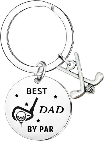 Funny Golf Keyring Golfer Gift for Dad from Daughter Son Golf Dad Keychain Fathers Day Gift Christmas Birthday Gift for Golfer in Saudi Arabia