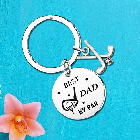 Funny Golf Keyring Golfer Gift for Dad from Daughter Son Golf Dad Keychain Fathers Day Gift Christmas Birthday Gift for Golfer in Saudi Arabia