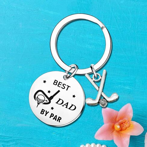Funny Golf Keyring Golfer Gift for Dad from Daughter Son Golf Dad Keychain Fathers Day Gift Christmas Birthday Gift for Golfer in Saudi Arabia