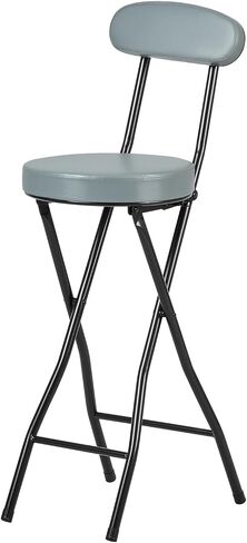 Cushioned Padded Folding Stools, Folding Bar Stool with Backrest, 220lb Capacity, 19 Inch Collapsible Round Portable Foldable Chair for Outdoor Indoor Kitchen Camping Fishing(Pink, 2 Pack) in Kuwait