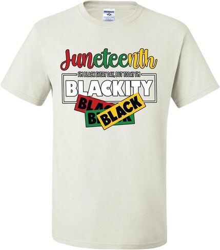 Juneteenth أنا أسود كل يوم ولكن اليوم أنا أسود تي شيرت in Kuwait