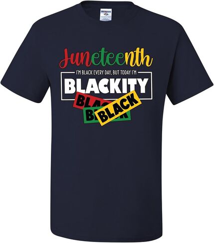 Juneteenth أنا أسود كل يوم ولكن اليوم أنا أسود تي شيرت in Kuwait