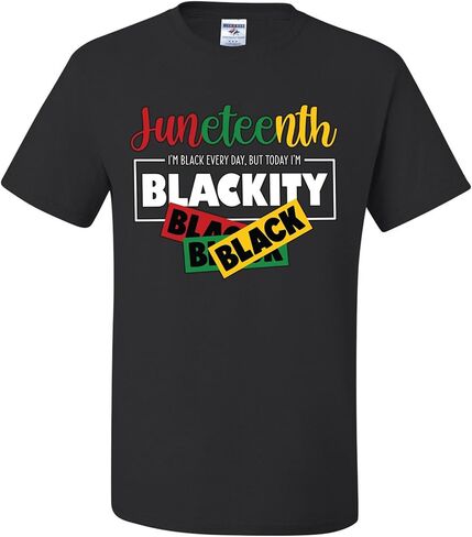 Juneteenth أنا أسود كل يوم ولكن اليوم أنا أسود تي شيرت in Kuwait