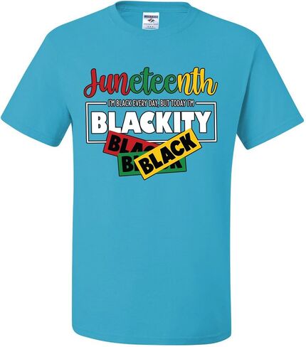 Juneteenth أنا أسود كل يوم ولكن اليوم أنا أسود تي شيرت in Kuwait