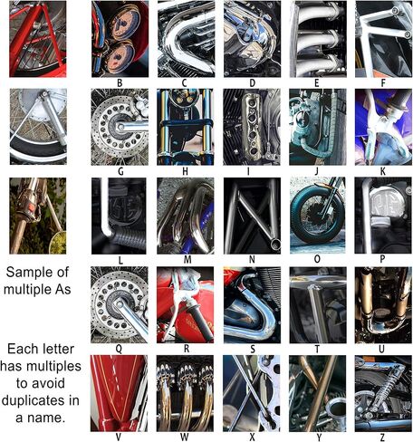 Personal-Prints MOTORCYCLE Personalized Name Art Print | Customized Gift for the Harley Davidson, Indian or Motorcycle Enthusiast | Unique Photo Canvas Art (6"x18" Stretched Canvas) in Saudi Arabia