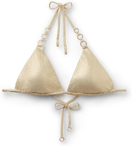 CALZEDONIA Woman's Triangle Swimsuit Top Gold Waves in Saudi Arabia