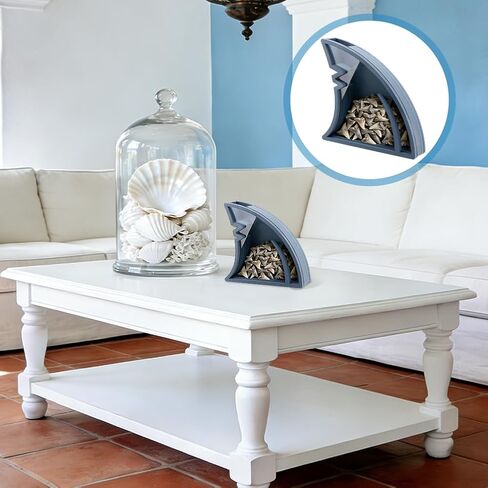 PH PandaHall Acrylic Shark Fin Display Case Gray Shark Shaped Shadow Box Acrylic Display Stand for Home Decor Office Display Shark Teeth Gift, 6.3x1.1x6.1 inch in Kuwait